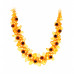 Яркий комплект из натурального янтаря и бисера: колье, браслет
