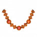 Ожерелье из натурального янтаря и бисера