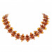 Комплект из натурального янтаря: ожерелье, браслет