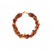 Янтарный браслет с бисером