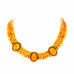 Браслет из янтаря и бисера
