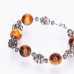 Изящный браслет из янтаря и бисера