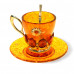 набор для кофе "Солнышко" из янтаря набор для кофе "Солнышко" из янтаря