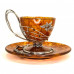 Чайная чашка янтарная "Колосок" Чайная чашка янтарная "Колосок"