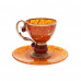 Чашка чайная "Саламандра" из янтаря