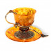Чашка кофейная "Петр" из янтаря