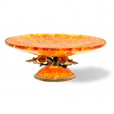 блюдо "Креветки" из янтаря