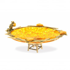 Блюдо "Сырная тарелка" из янтаря