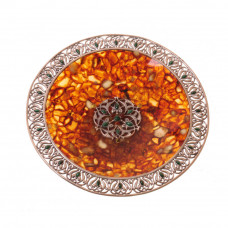 Блюдо "Восточная сказка" из янтаря