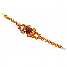 Браслет из балтийского янтаря и бисера