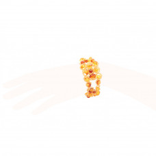 Браслет из янтаря и бисера