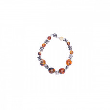 Браслет из янтаря, украшенный бисером