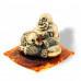 Сувенир Будда на подушке из янтаря