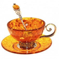 чайный набор "Антик" из янтаря