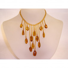 Изящное колье из натурального балтийского янтаря