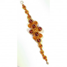 Изящный браслет из натурального янтаря