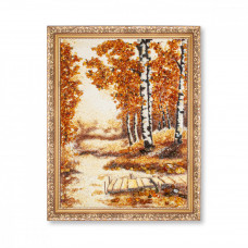 Картина "Березы у мостика"