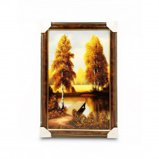 Картина янтарная "Берёзовая роща"