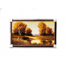 Картина янтарная "Речной пляж"