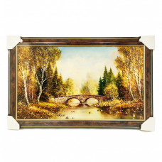 Картина янтарная "Старый мост"