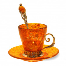 кофейный набор "Антик" из янтаря