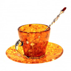 Кофейный набор из янтаря