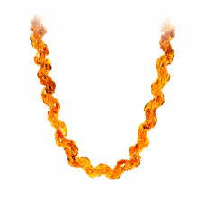 Колье из балтийского янтаря и бисера