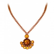 Колье из балтийского янтаря