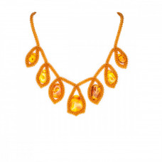 Колье из натурального балтийского янтаря