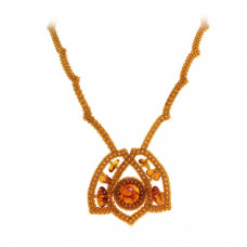 Колье из натурального балтийского янтаря