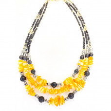 Колье из натурального балтийского янтаря