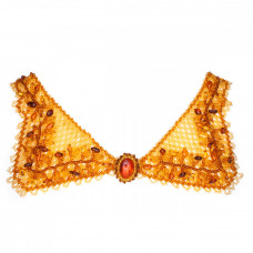 Колье-воротник из балтийского янтаря и бисера