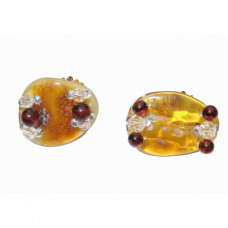 Кольцо из натурального янтаря