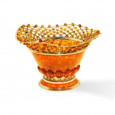 конфетница "Солнышко" из янтаря