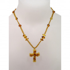 Крестик из янтаря