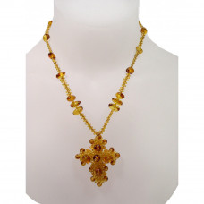 Крестик из янтаря