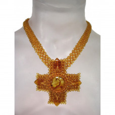 Крестик из янтаря