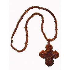 Крестик из янтаря