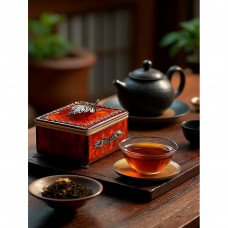 Купить янтарную коробочку для чая - эксклюзив