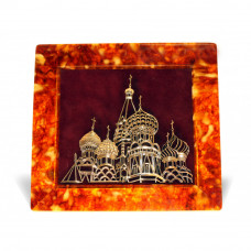 Панно "Храм" из янтаря