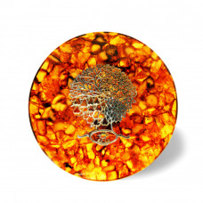 Панно "Времена года" из янтаря