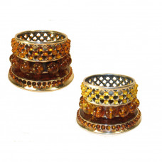 подсвечник "Солнышко" из янтаря