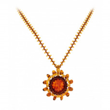 Прелестное колье из натурального янтаря