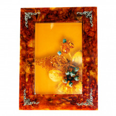 Рамка для фото из янтаря