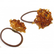 Резинка для волос из янтаря