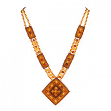 Роскошное колье из натурального балтийского янтаря