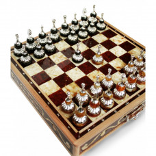 Шахматы янтарные
