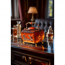 Шкатулка "Лето" из янтаря