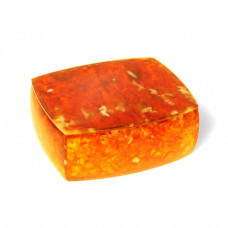 шкатулка янтарная овальная из янтаря