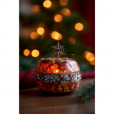 Шкатулка "Зима" из янтаря